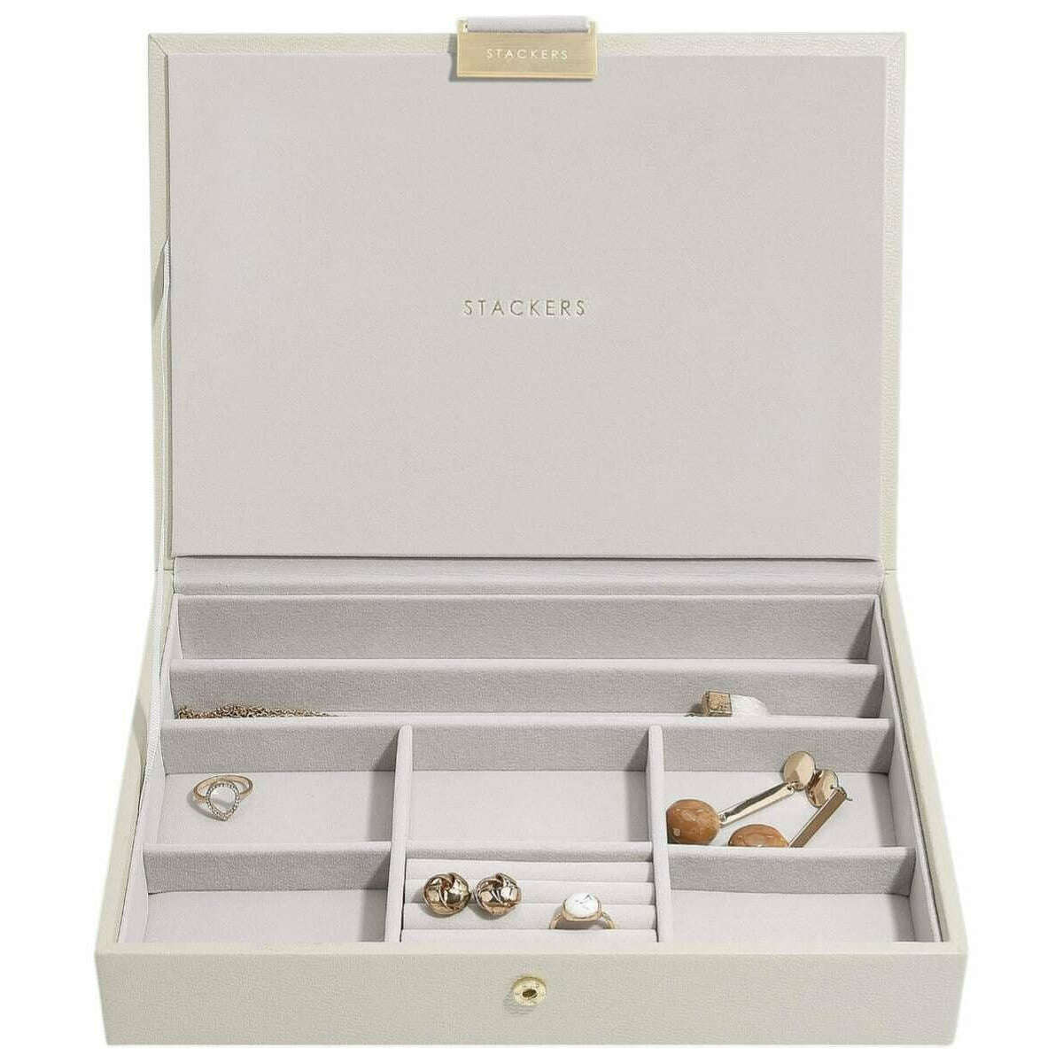 Stackers Classic Jewellery Box Drawer Set - Oatmeal Cream - Image 3