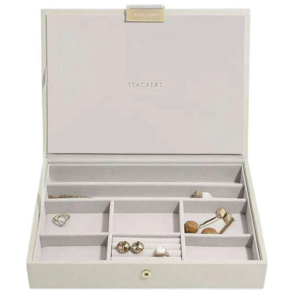 Stackers Classic Jewellery Box Lid - Oatmeal Beige