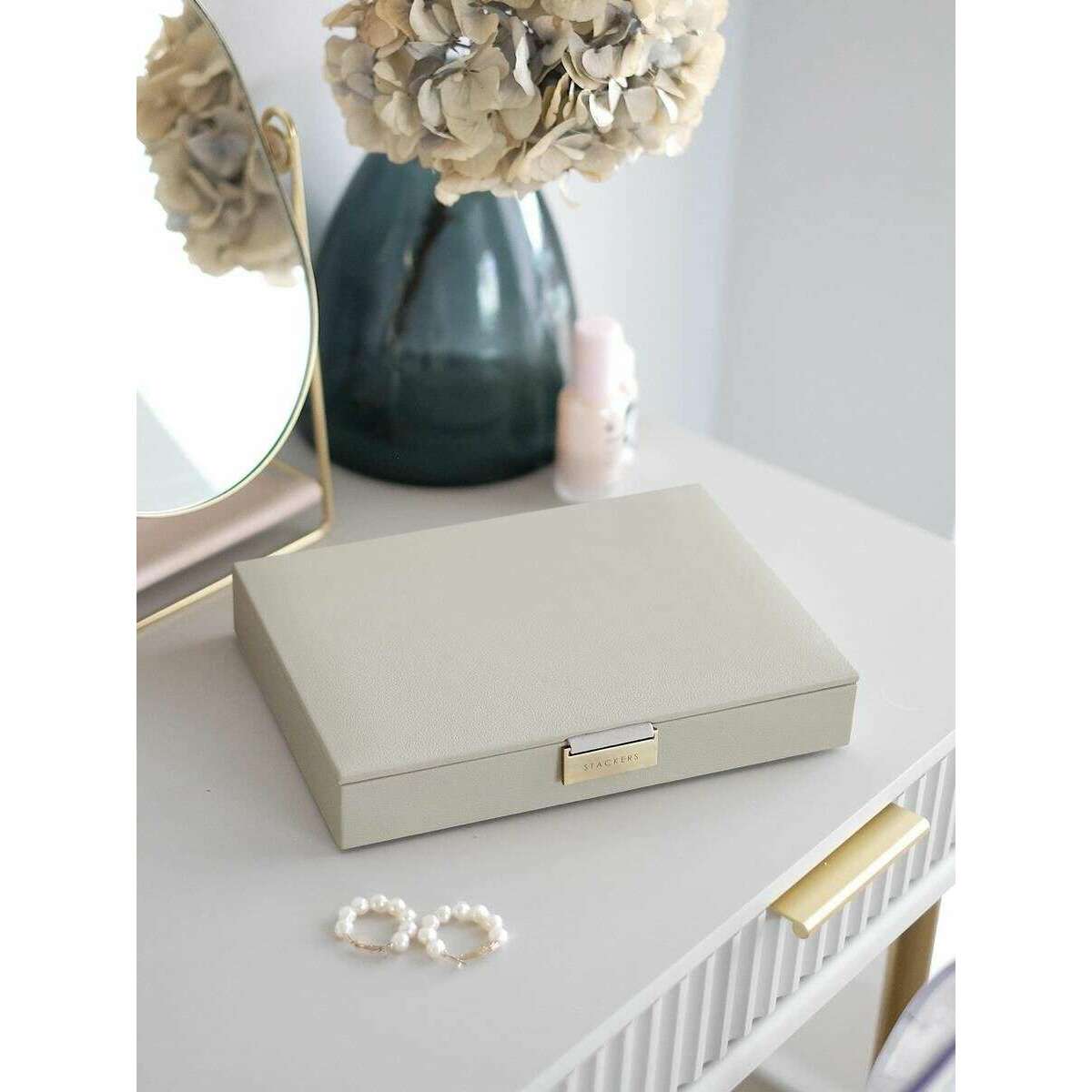 Stackers Classic Jewellery Box Lid - Oatmeal Beige - Image 2