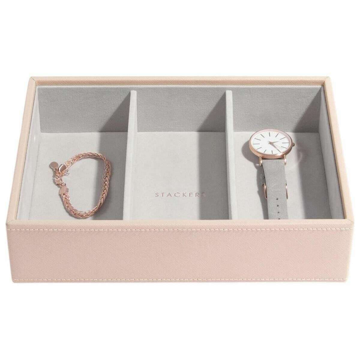 Stackers Classic Jewellery Box set of 3 - Blush/Gold - Image 4