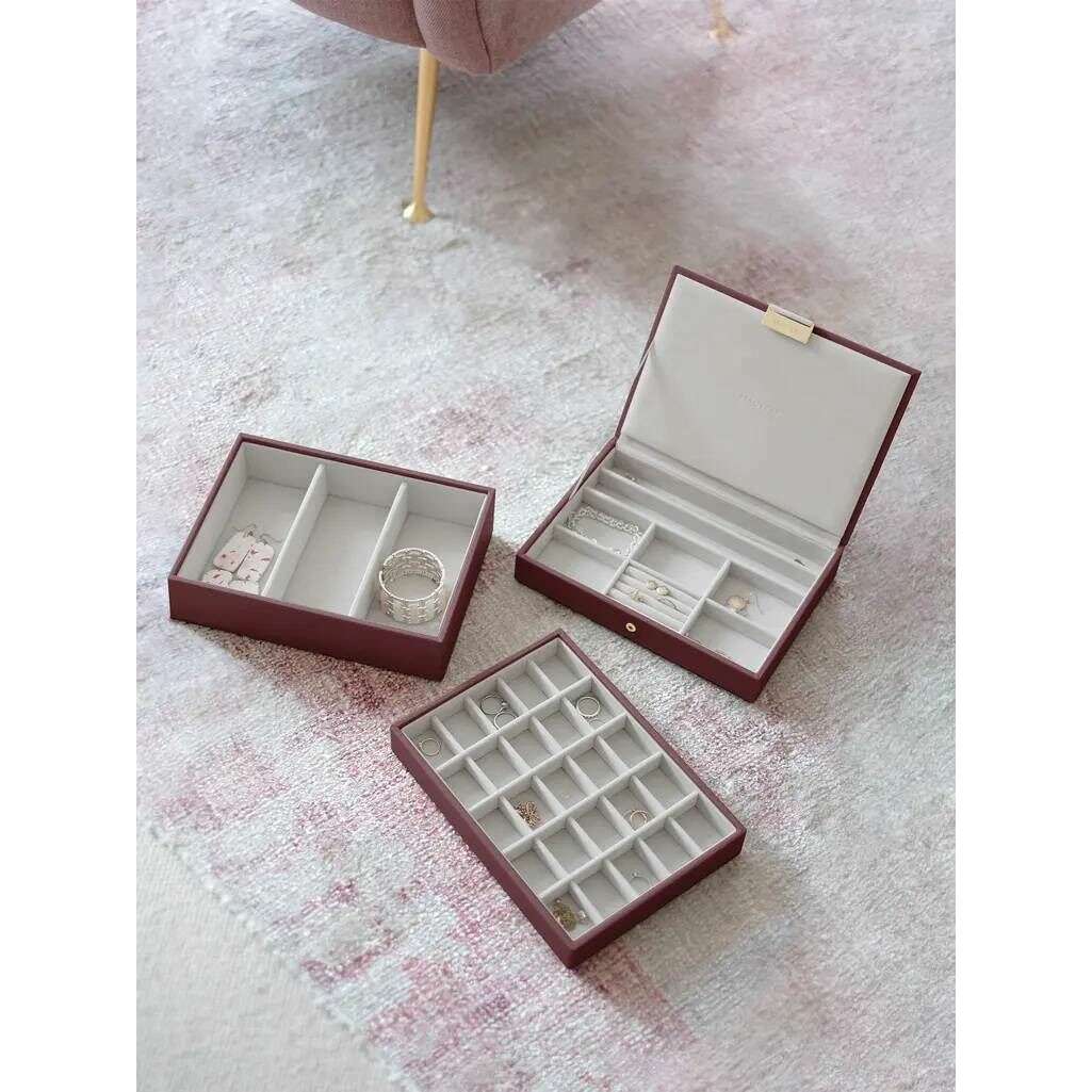 Stackers Classic Jewellery Box set of 3 - Burgundy - Image 6