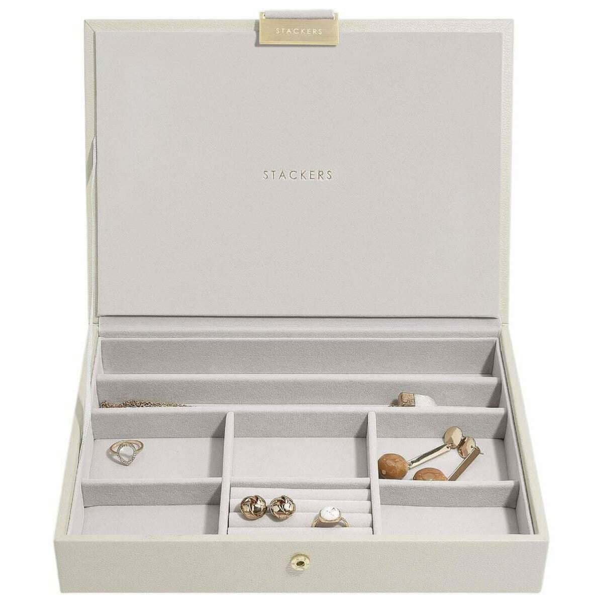 Stackers Classic Jewellery Box set of 3 - Oatmeal Cream - Image 3