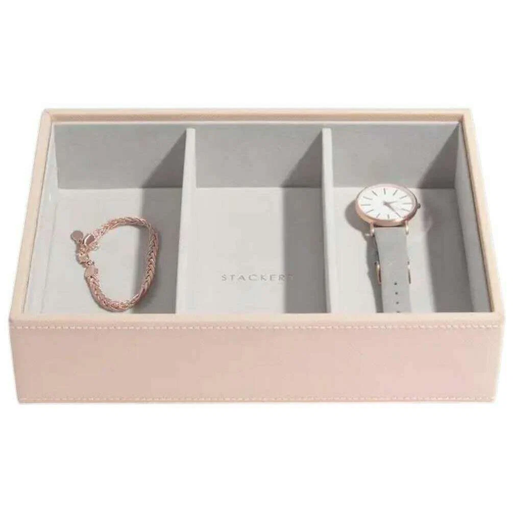Stackers Classic Jewellery Box set of 4 - Blush Pink/Gold - Image 3