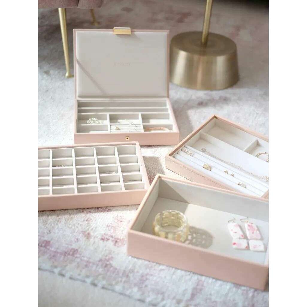 Stackers Classic Jewellery Box set of 4 - Blush Pink/Gold - Image 6
