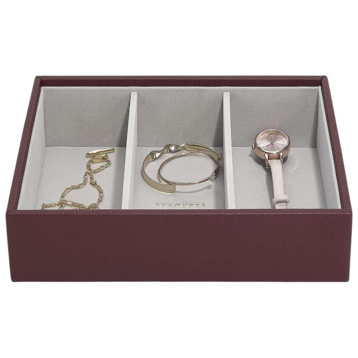 Stackers Classic Jewellery Box set of 4 - Burgundy - Image 3