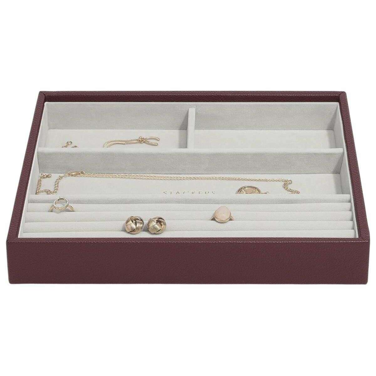 Stackers Classic Jewellery Box set of 4 - Burgundy - Image 5