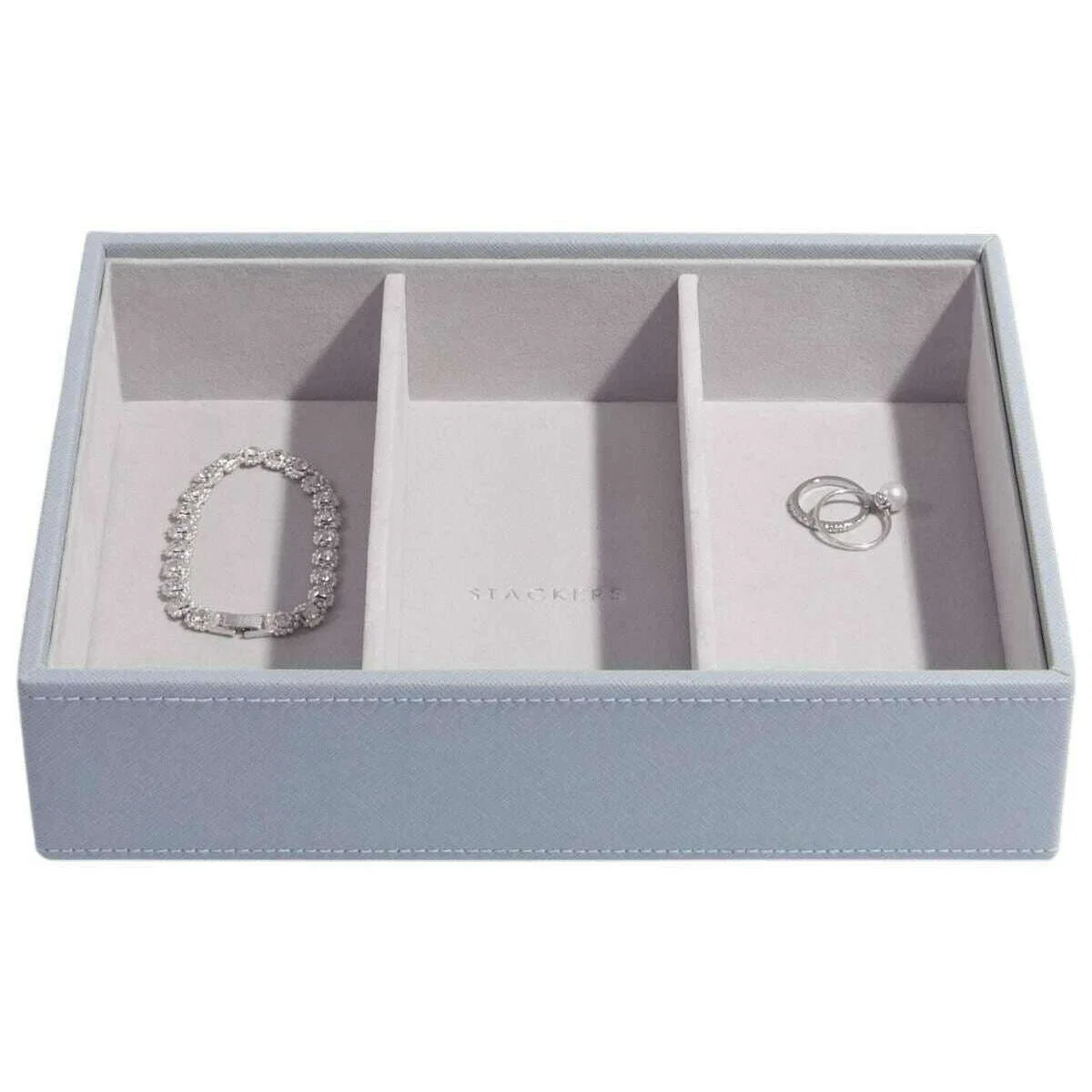 Stackers Classic Jewellery Box set of 4 - Dusky Blue - Image 3