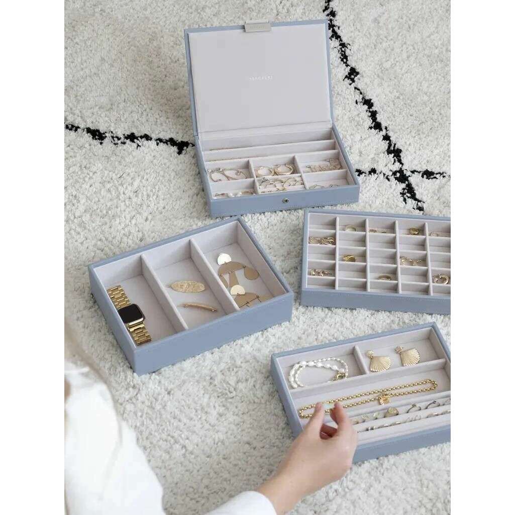 Stackers Classic Jewellery Box set of 4 - Dusky Blue - Image 6