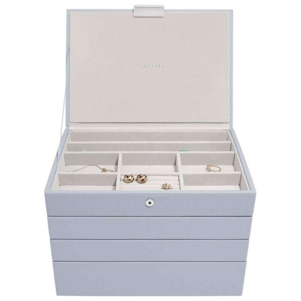 Stackers Classic Jewellery Box set of 4 - Lavender Purple