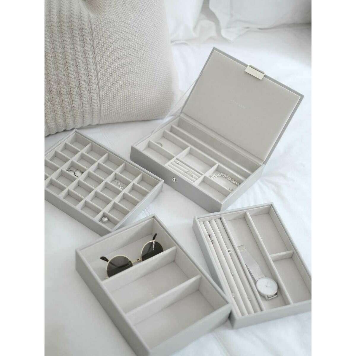 Stackers Classic Jewellery Box set of 4 - Pebble Grey - Image 6