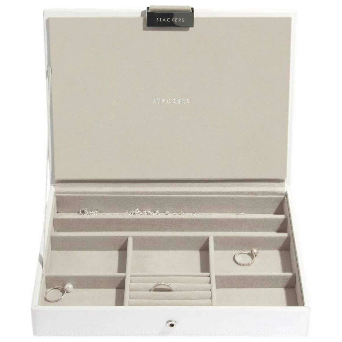 Stackers Classic Jewellery Box set of 4 - White - Image 2