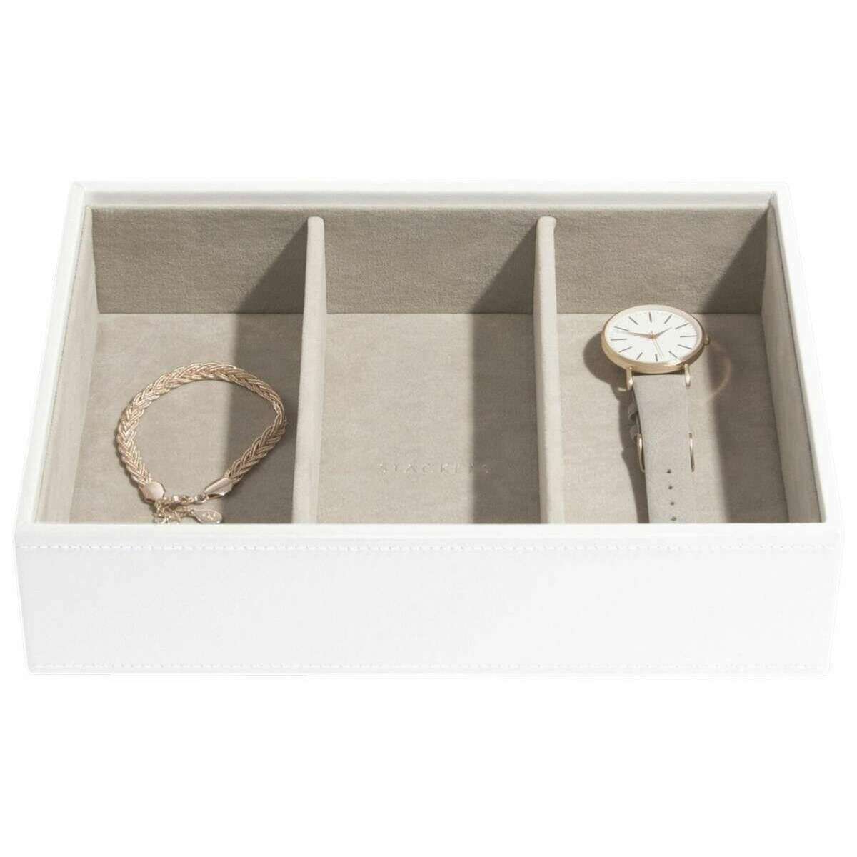 Stackers Classic Jewellery Box set of 4 - White/Rose Gold - Image 4