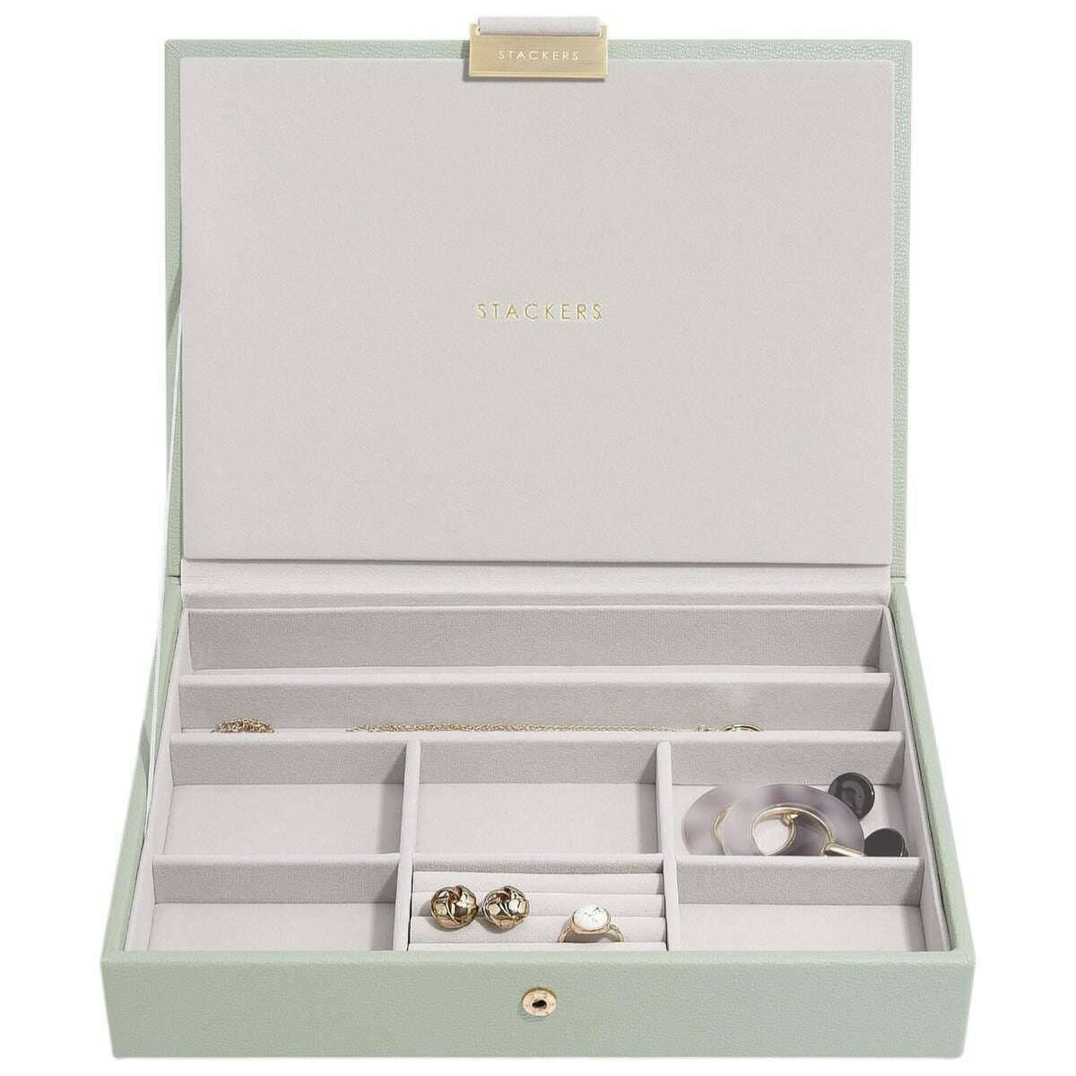 Stackers Classic Jewellery Box set of 5 - Sage Green - Image 2