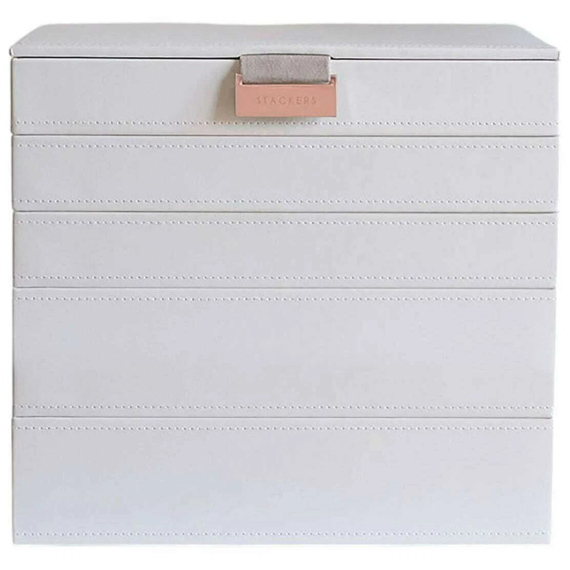 Stackers Classic Jewellery Box set of 5 - White/Rose Gold - Image 2