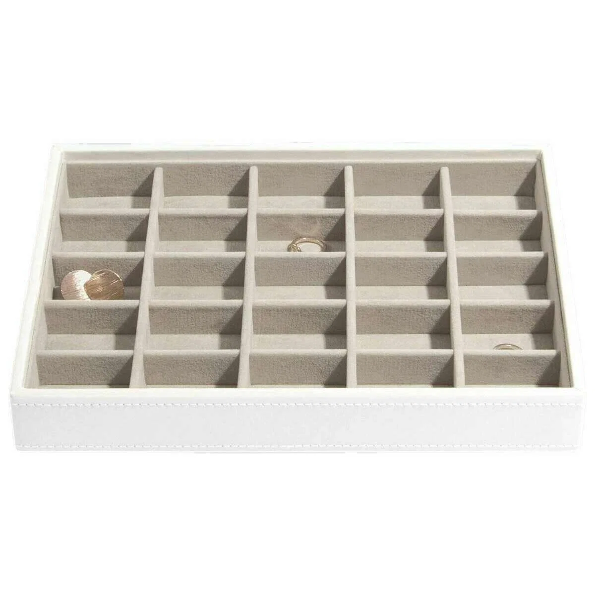 Stackers Classic Jewellery Box set of 5 - White/Rose Gold - Image 4