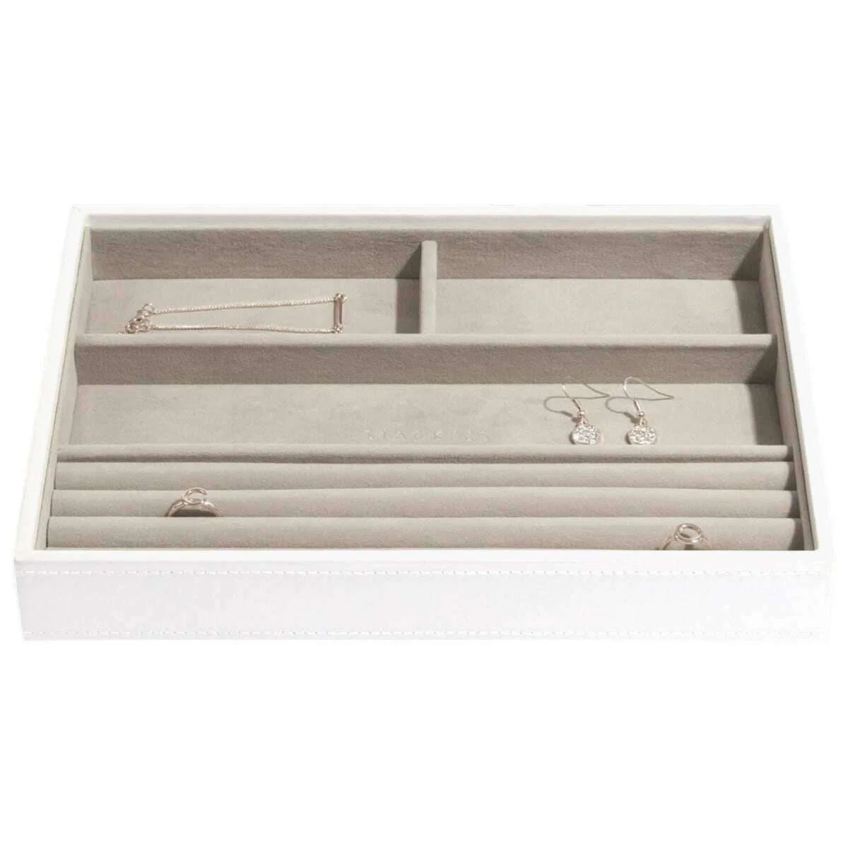 Stackers Classic Jewellery Box set of 5 - White/Rose Gold - Image 5