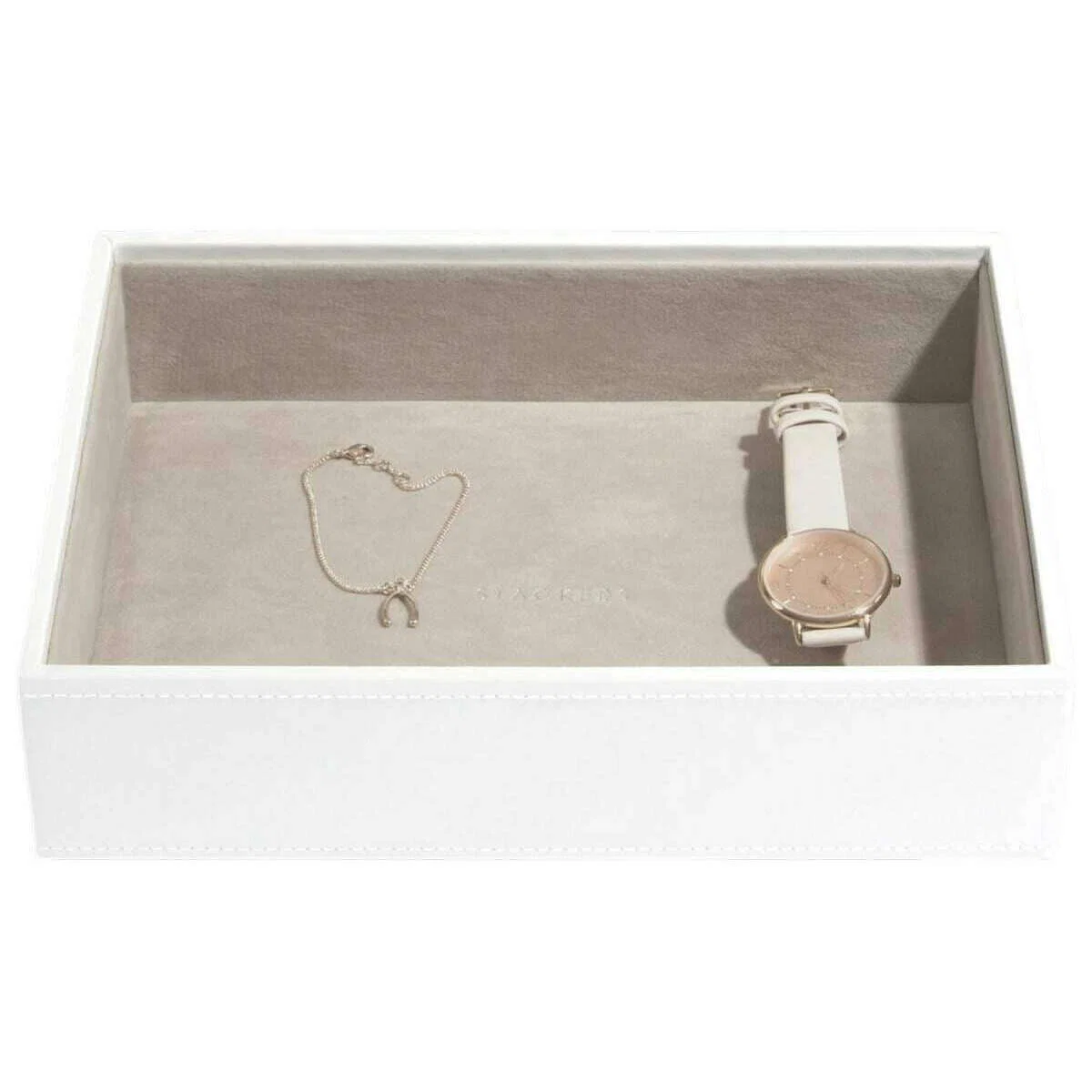 Stackers Classic Jewellery Box set of 5 - White/Rose Gold - Image 7