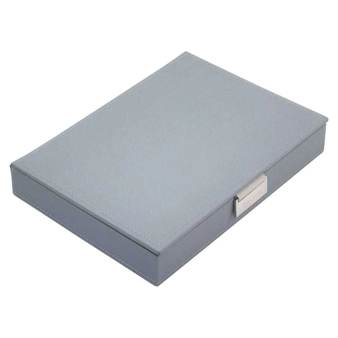 Stackers Classic Lidded Jewellery Box - Dusky Blue/Grey - Image 2