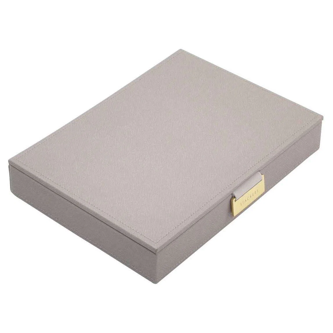 Stackers Classic Lidded Jewellery Box - Taupe/Grey - Image 2