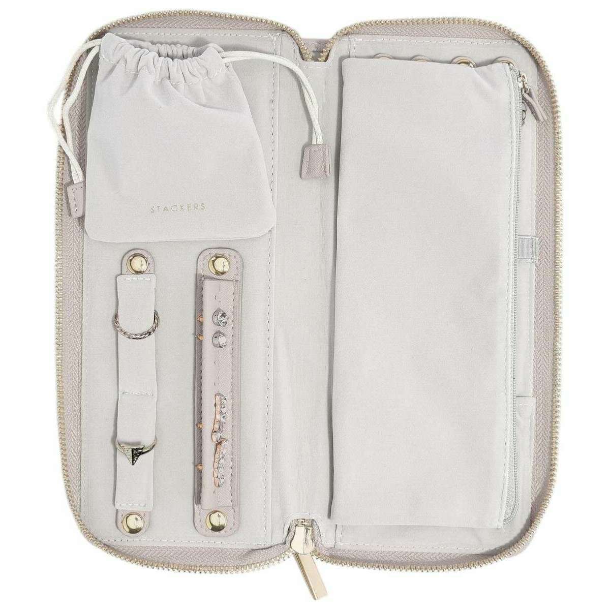 Stackers Classic Medium Jewellery Roll - Taupe Beige