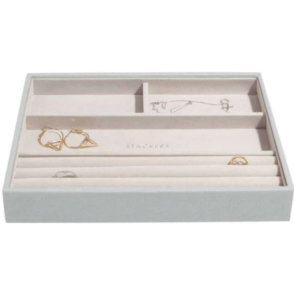 Stackers Classic Ring and Bracelet Tray - Pebble Grey