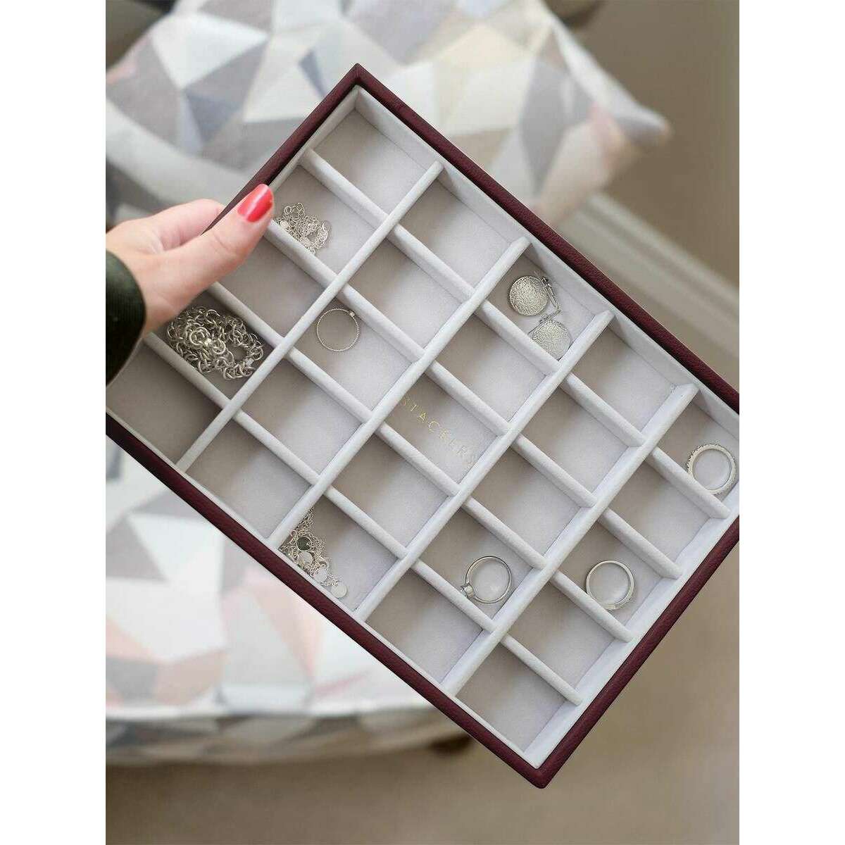 Stackers Classic Trinket Layer - Burgundy - Image 3