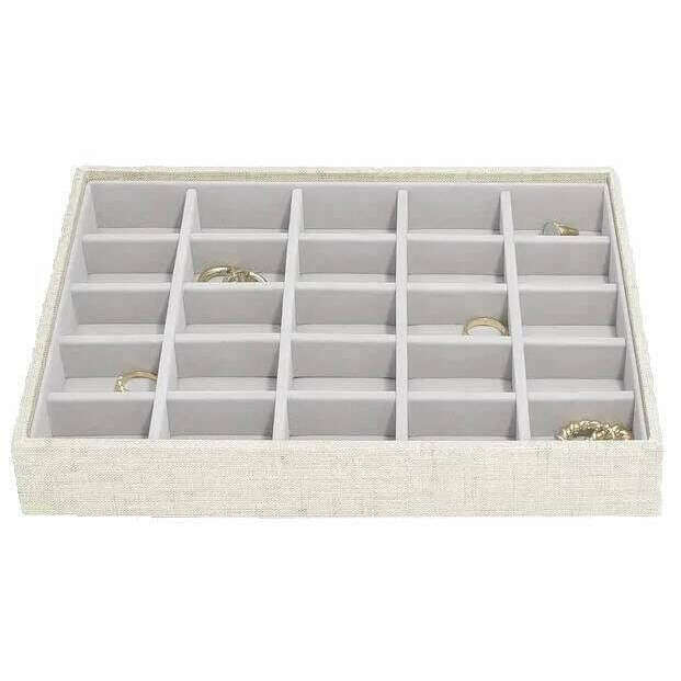 Stackers Classic Trinket Tray - Oatmeal/Linen Beige