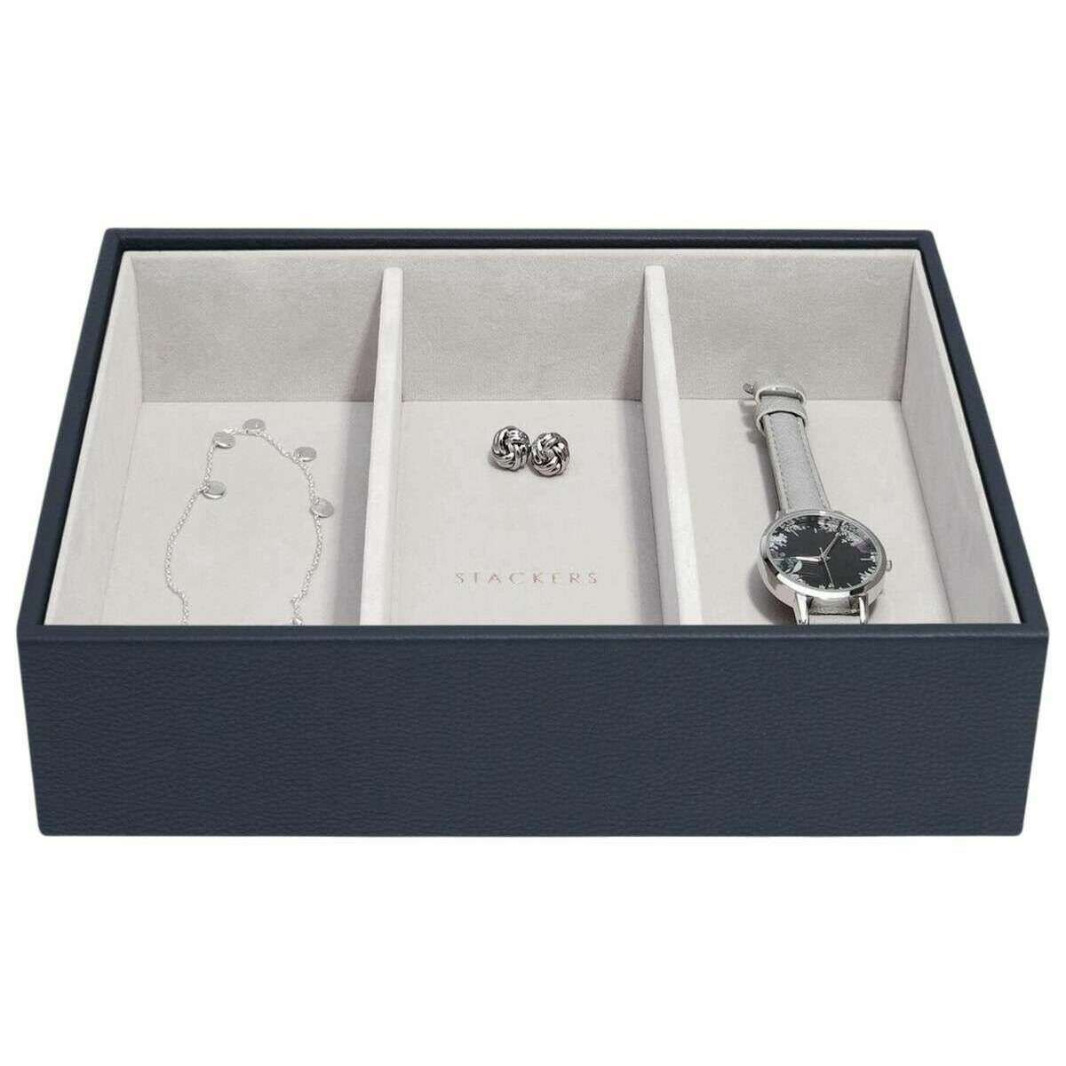 Stackers Classic Watch Accessory Layer - Navy Blue