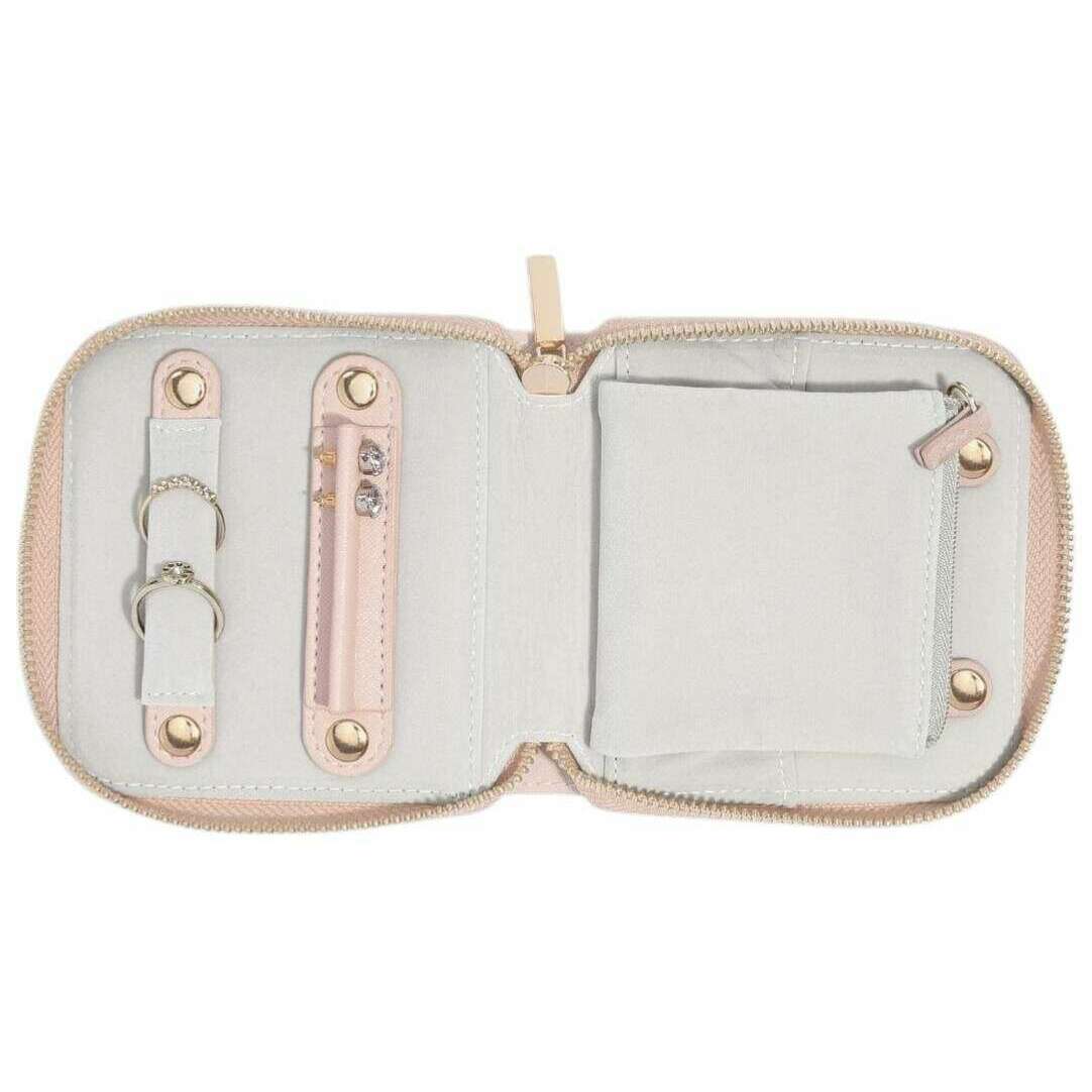 Stackers Compact Jewellery Roll - Blush Pink/Gold