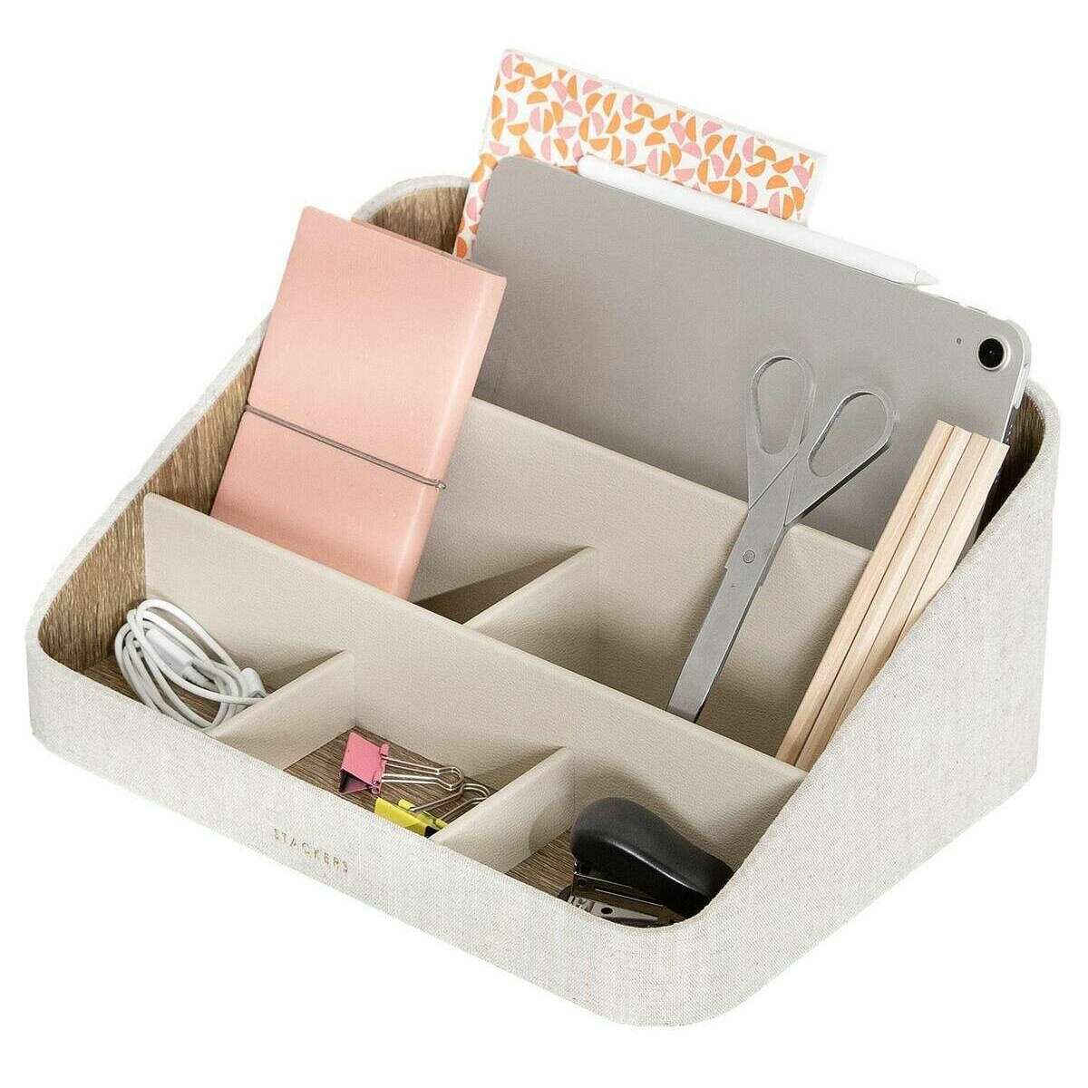 Stackers Desk Organiser Set - Oatmeal Beige/Linen Beige - Image 6