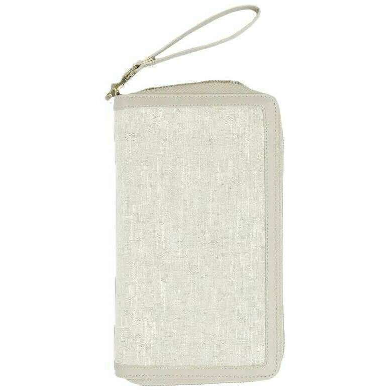 Stackers Family Passport Holder - Oatmeal/Linen Beige - Image 2