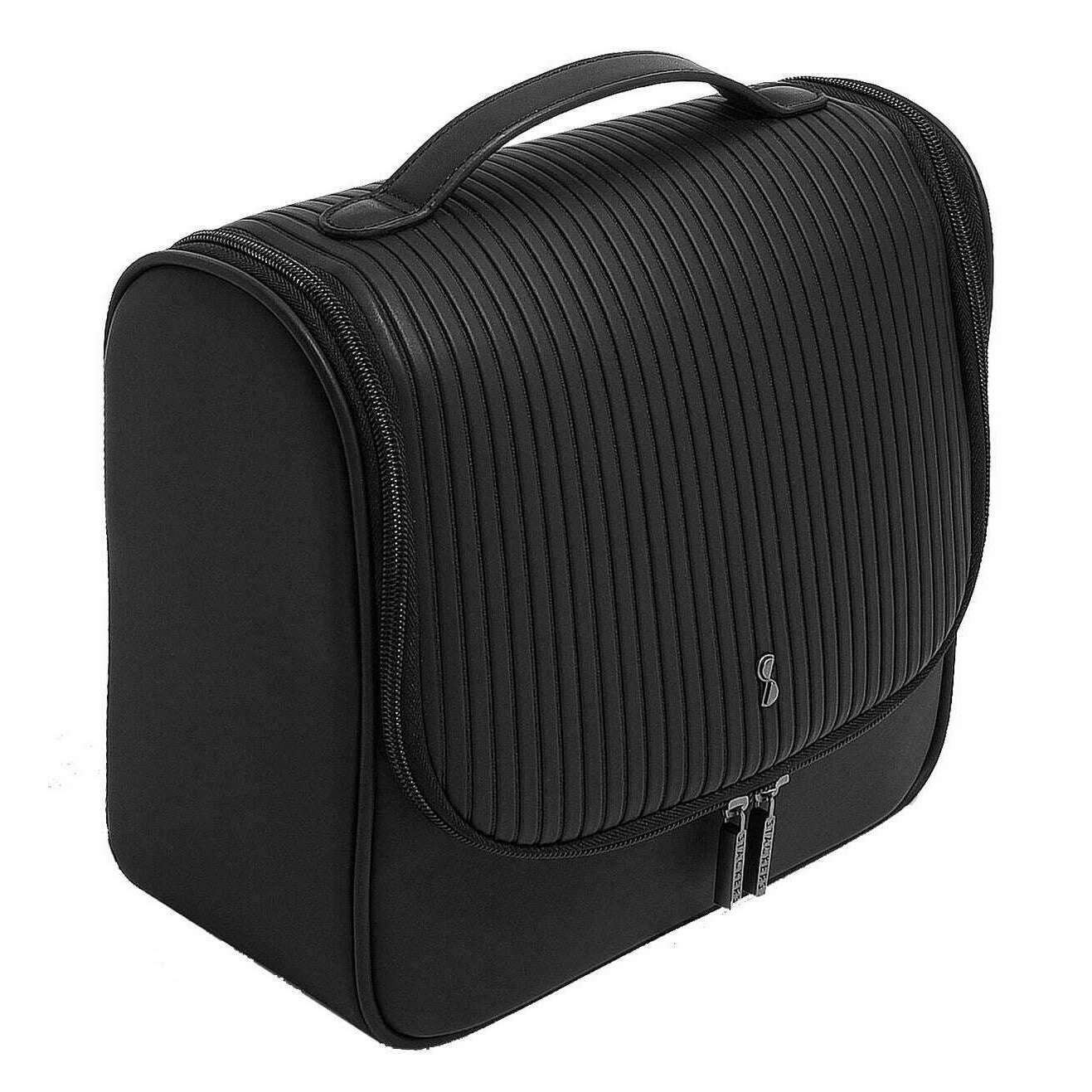 Stackers Fluted Hanging Wash Bag - Black - Image 3