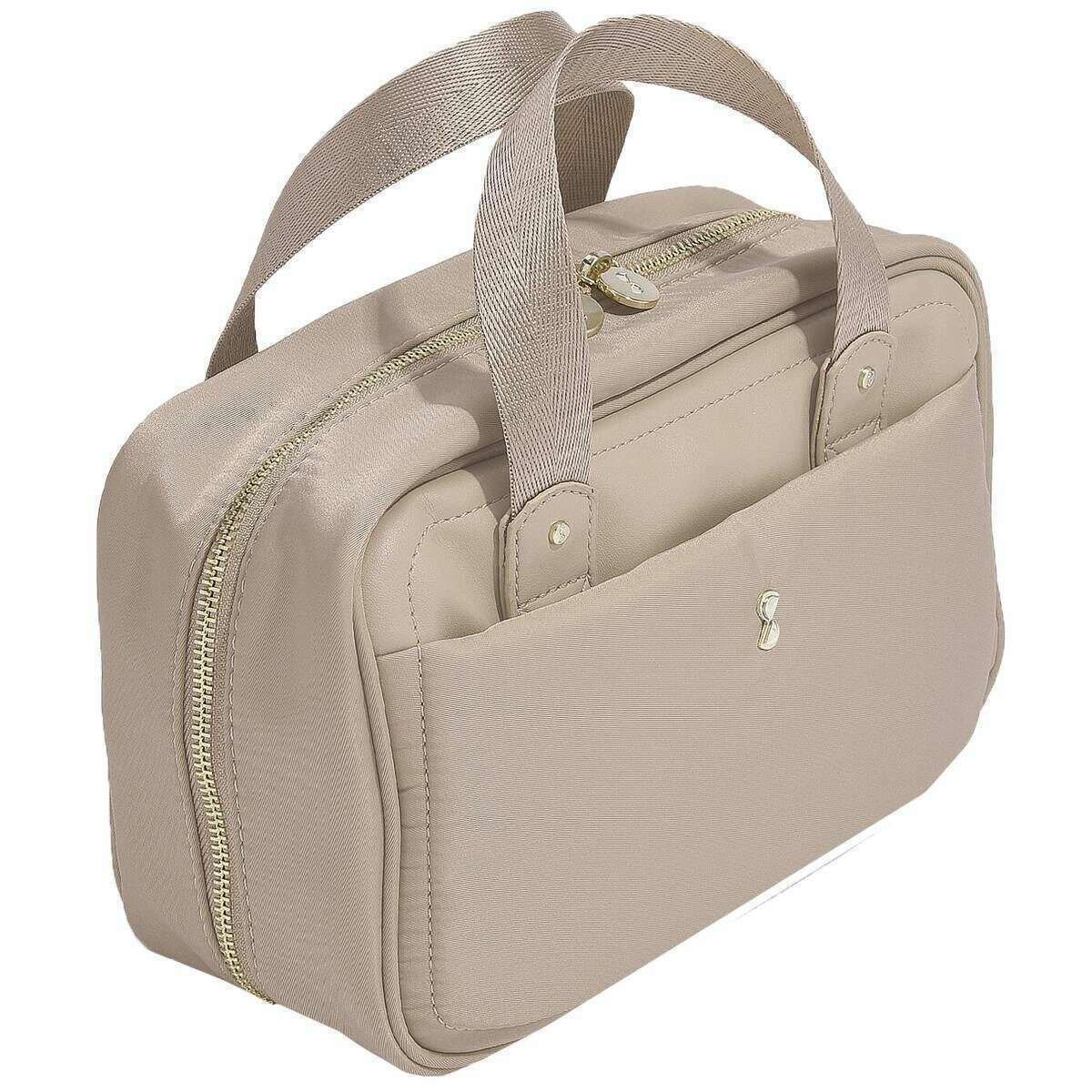 Stackers Hanging Wash Bag - Mushroom Beige - Image 4