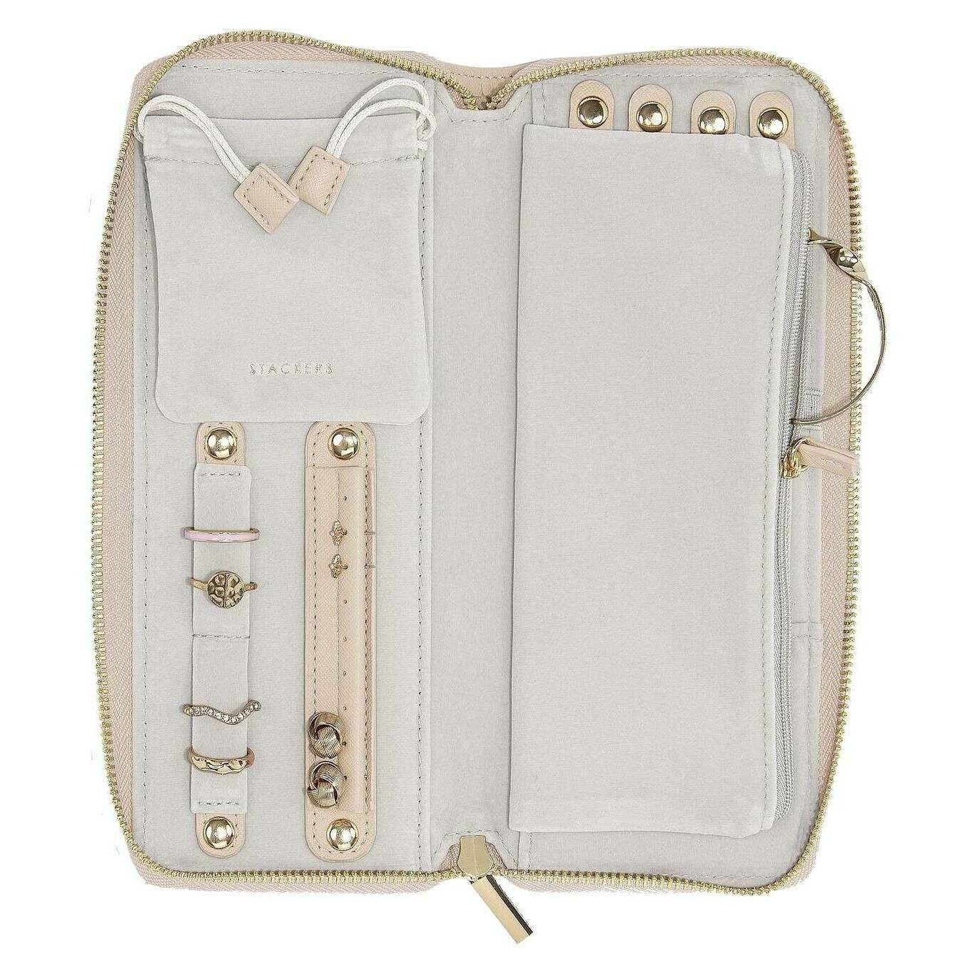Stackers Jewellery Roll - Blush Woven Pink - Image 3