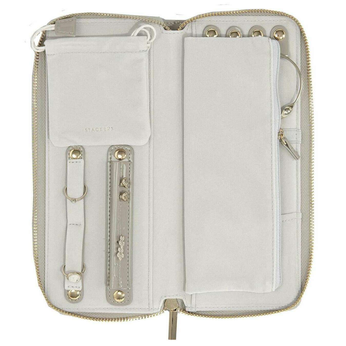 Stackers Jewellery Roll - Patent Putty Grey - Image 3