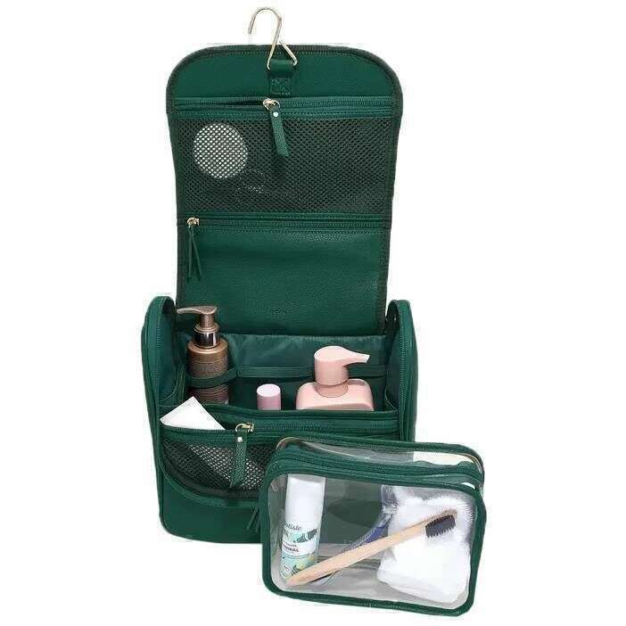 Stackers Large Hanging Wash Bag - Forest Green