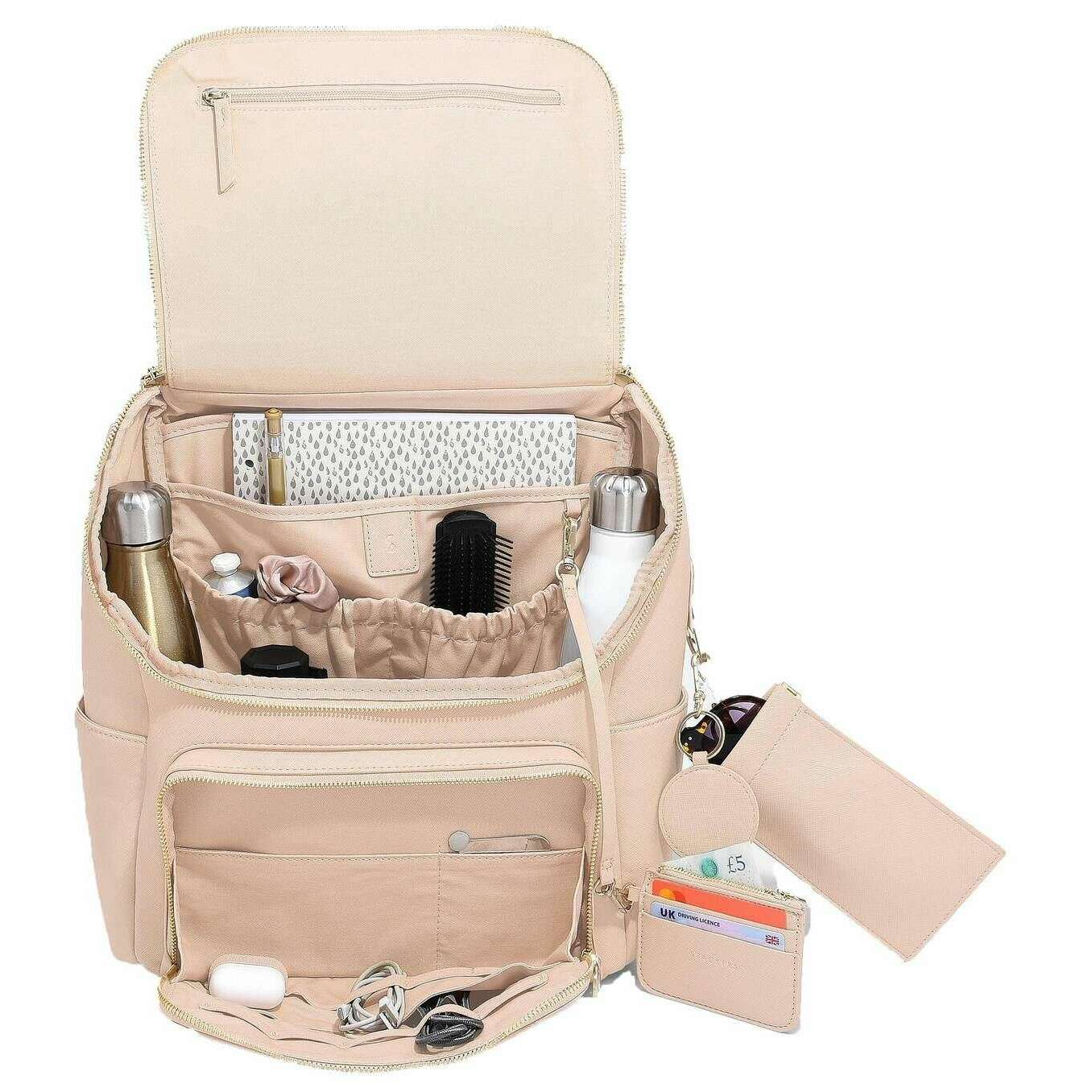 Stackers Luxury Backpack - Blush Pink/Gold - Image 4