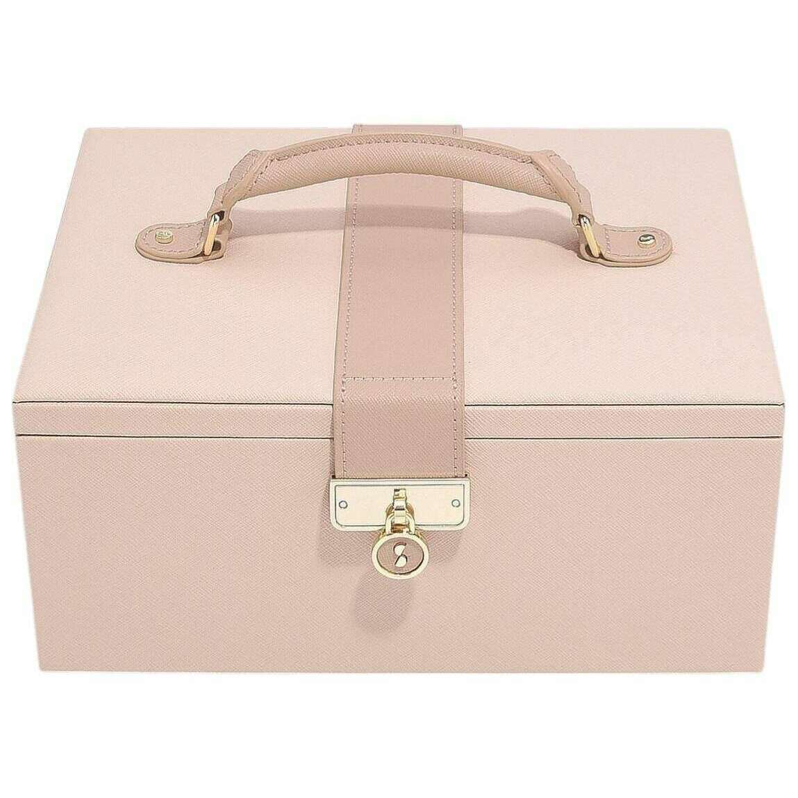 Stackers Luxury Classic Jewellery Box - Blush Pink/Gold - Image 2