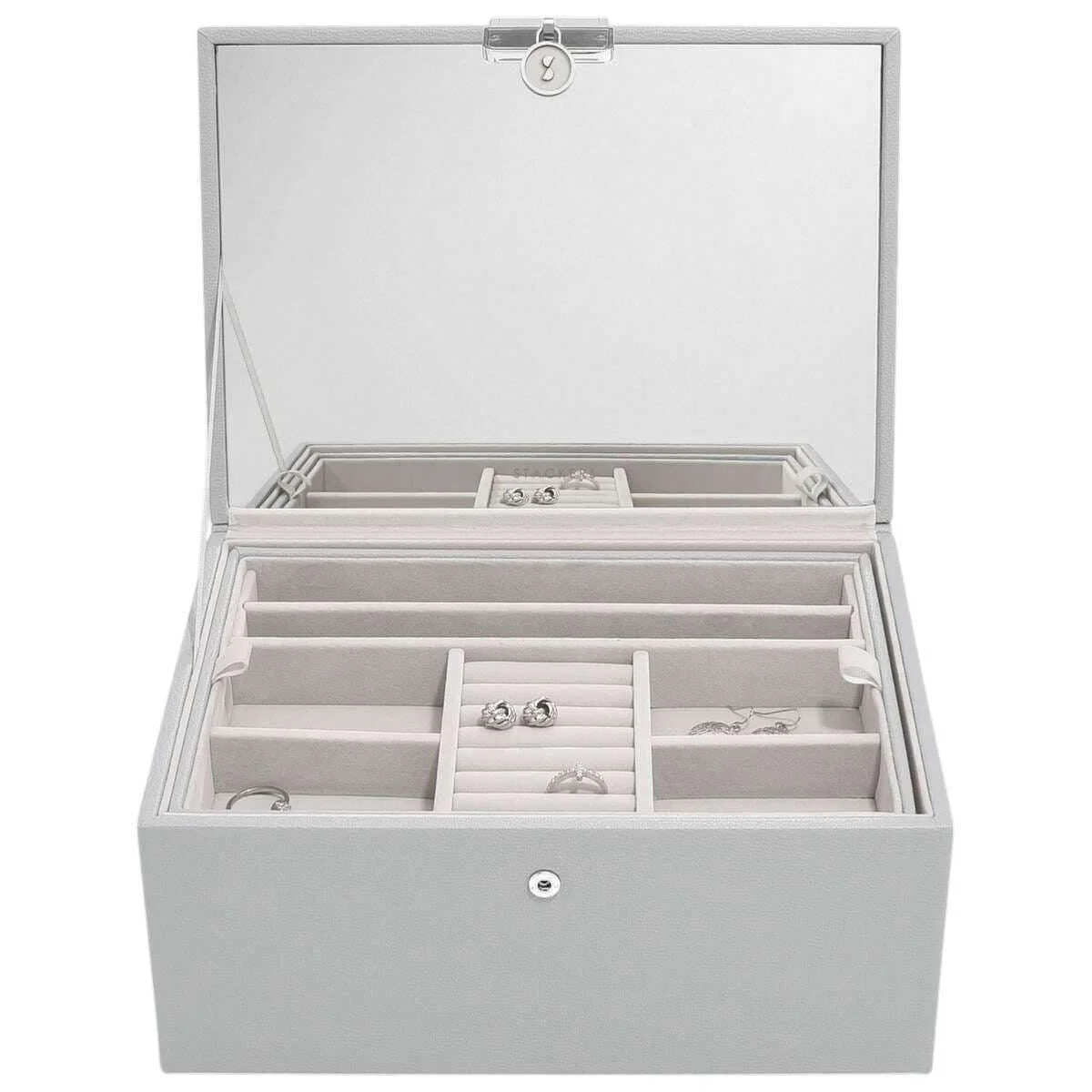 Stackers Luxury Classic Jewellery Box - Pebble Grey