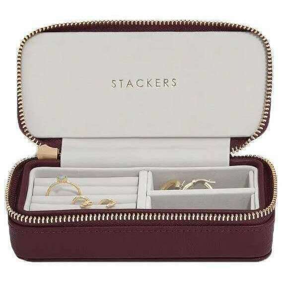 Stackers Medium Travel Jewellery Box - Burgundy