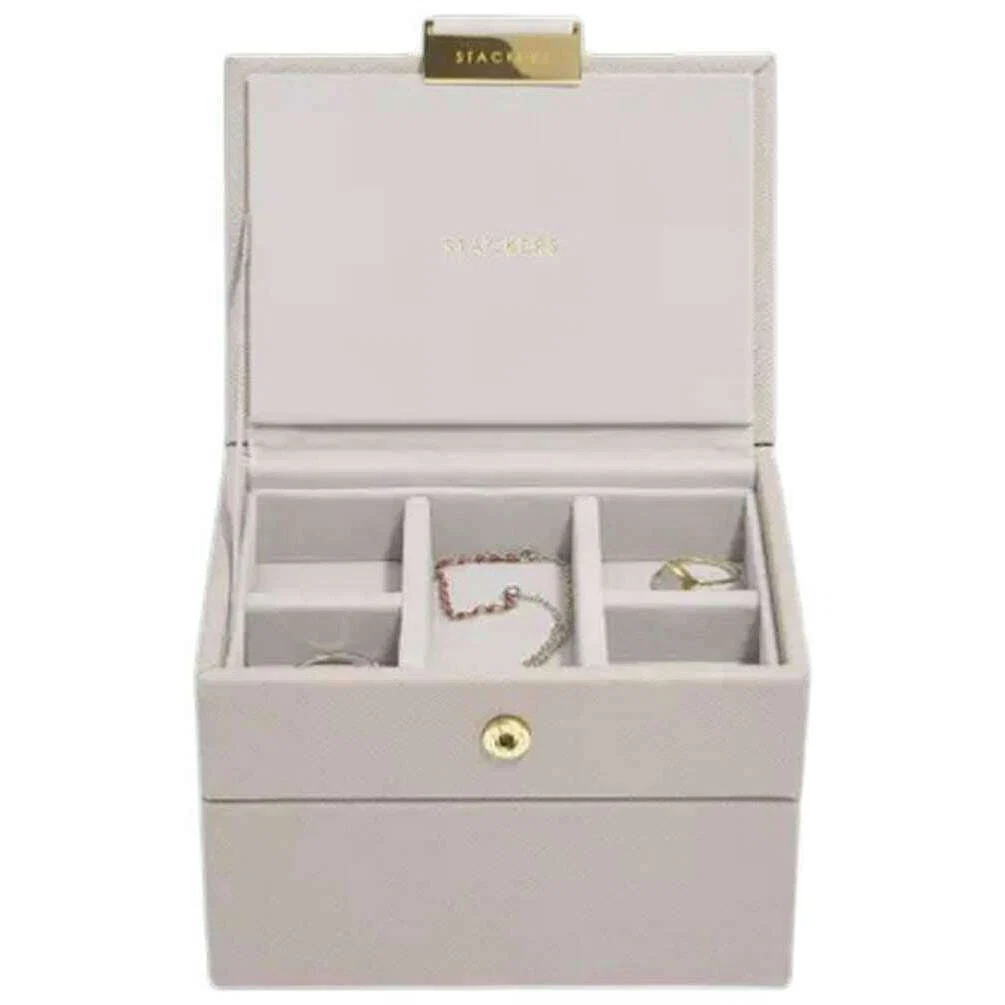 Stackers Micro Jewellery Box - Taupe Beige