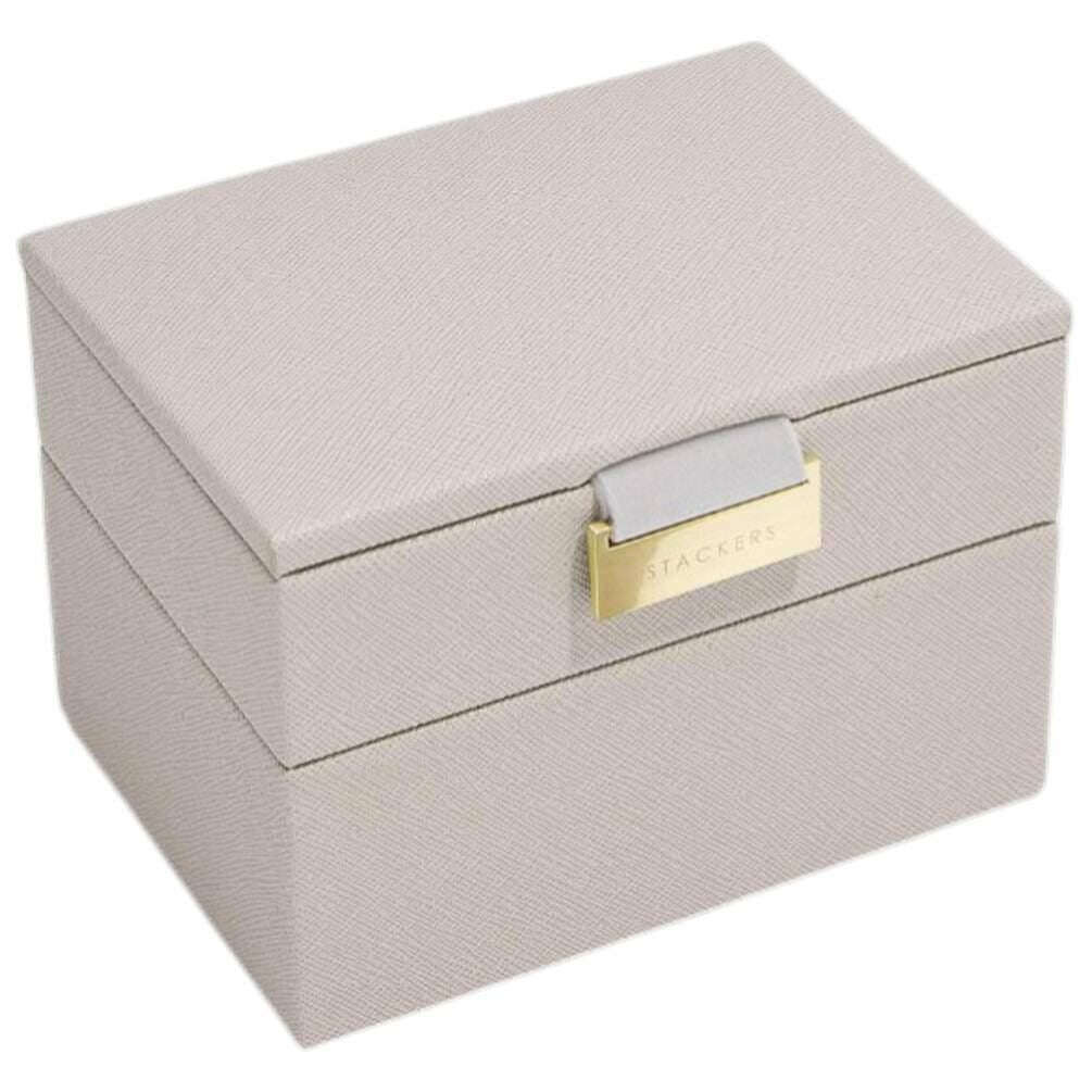 Stackers Micro Jewellery Box - Taupe Beige - Image 2