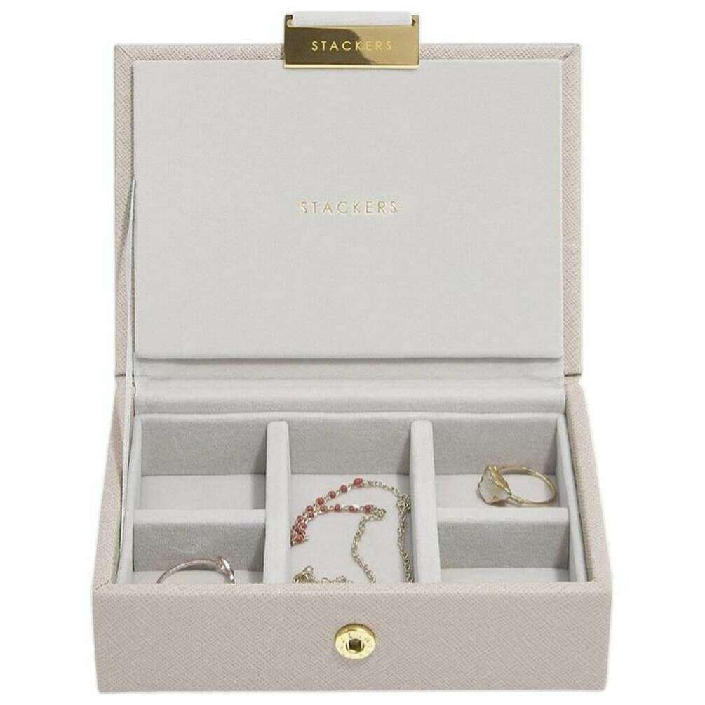Stackers Micro Jewellery Box - Taupe Beige - Image 3