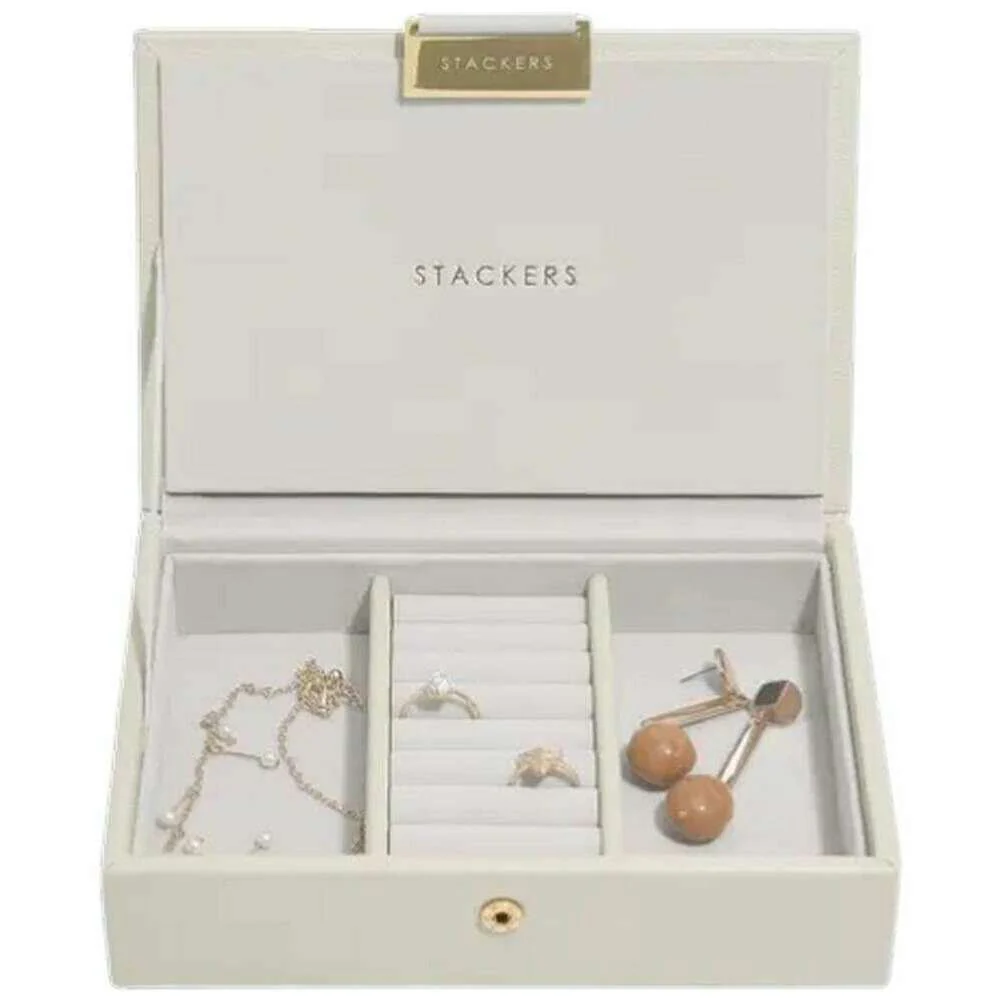 Stackers Mini Jewellery Box Lid - Oatmeal