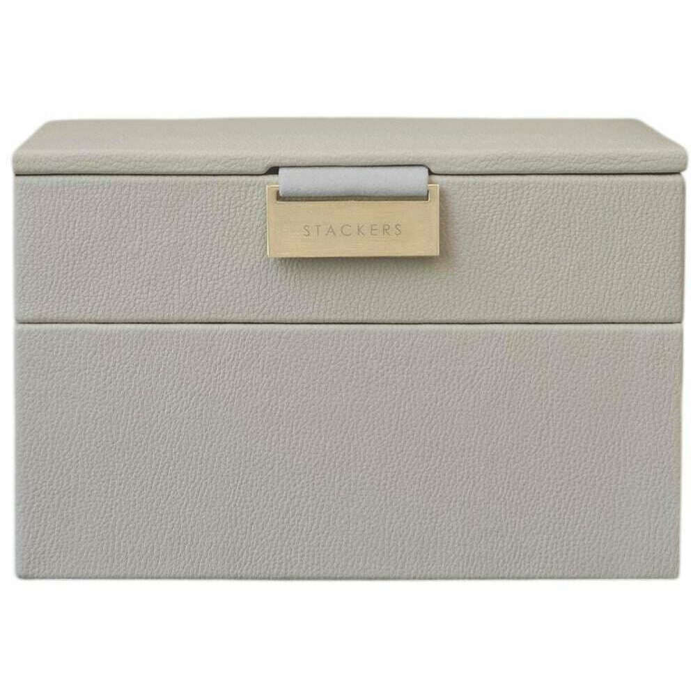 Stackers Mini Jewellery Box Set of 2 - Oatmeal Cream - Image 2