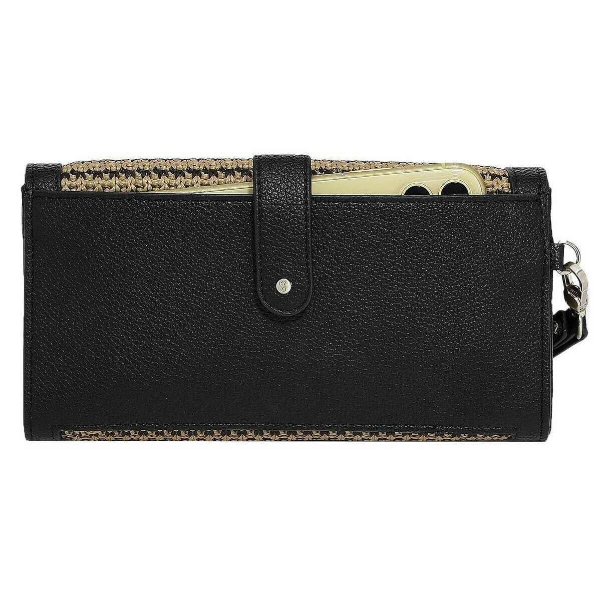 Stackers Raffia Purse - Black Raffia - Image 3