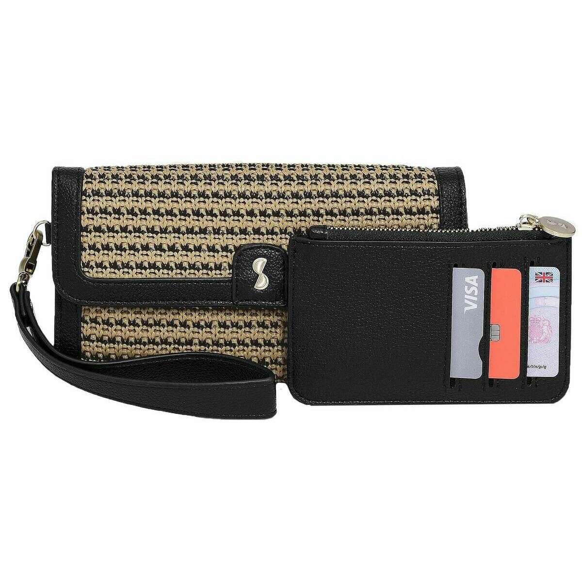 Stackers Raffia Purse - Black Raffia - Image 4