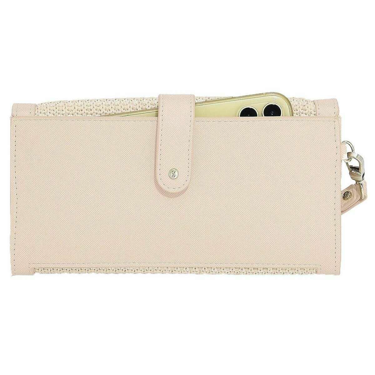 Stackers Raffia Purse - Blush Pink Raffia - Image 2