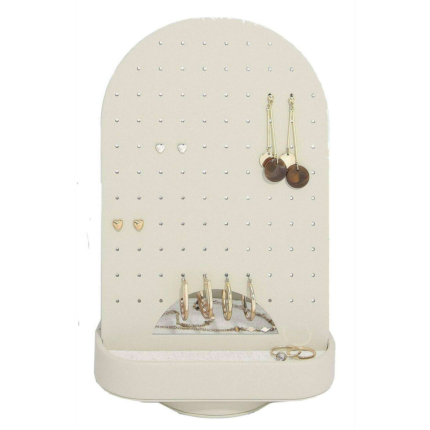 Stackers Rotating Earring Organiser - Oatmeal Beige/Linen Beige