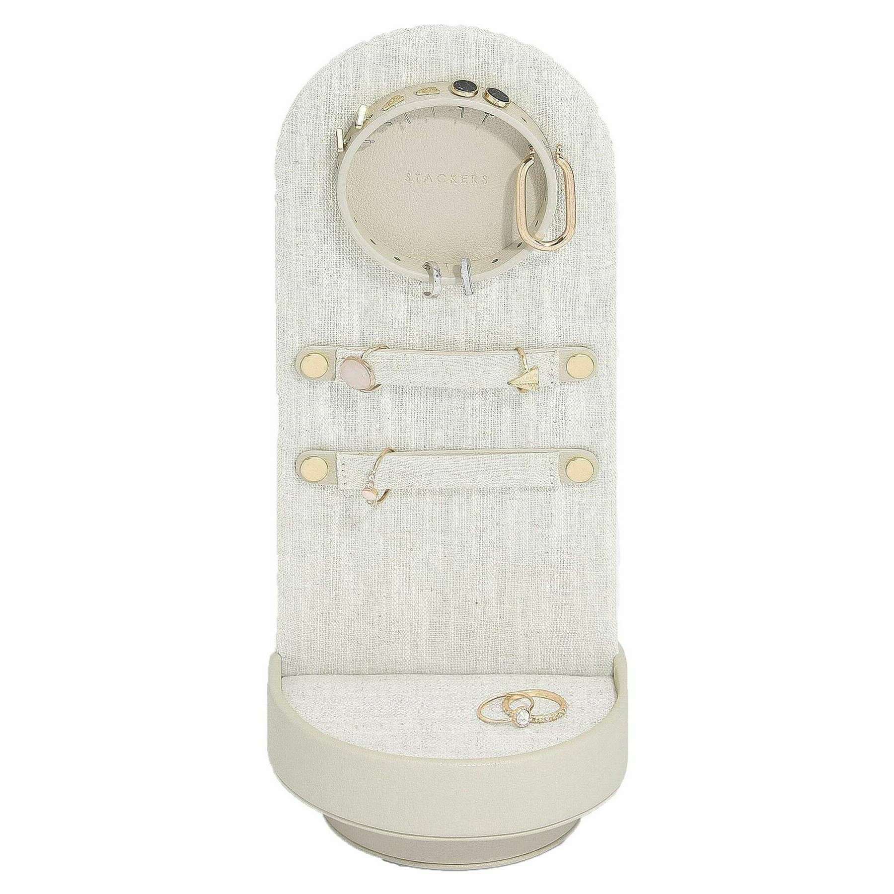 Stackers Rotating Jewellery Stand - Oatmeal Beige/Linen Beige - Image 2